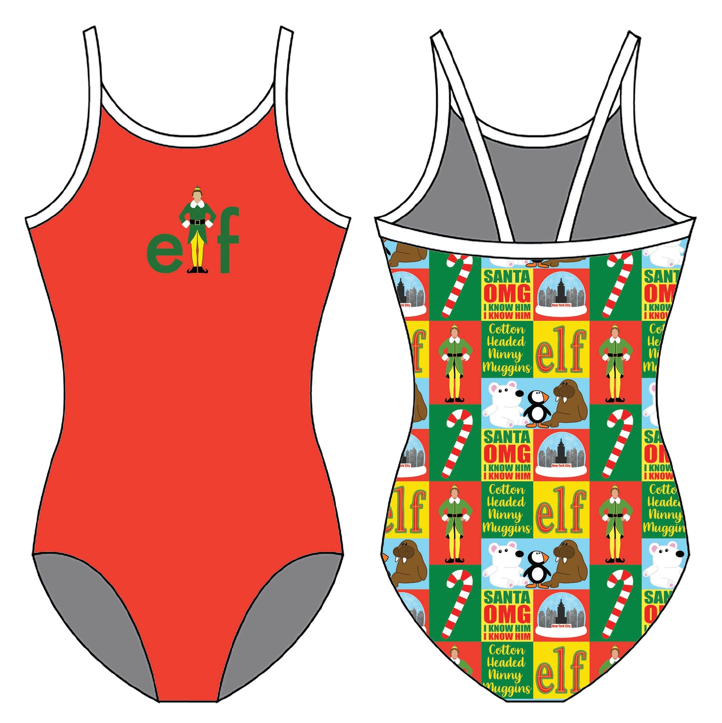 ELF MOVIE GYMNASTICS LEOTARD