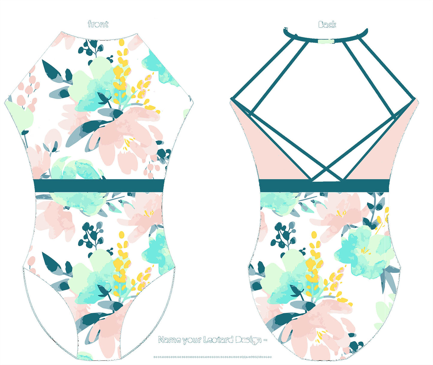 FORGET ME NOT GYMNASTICS LEOTARD