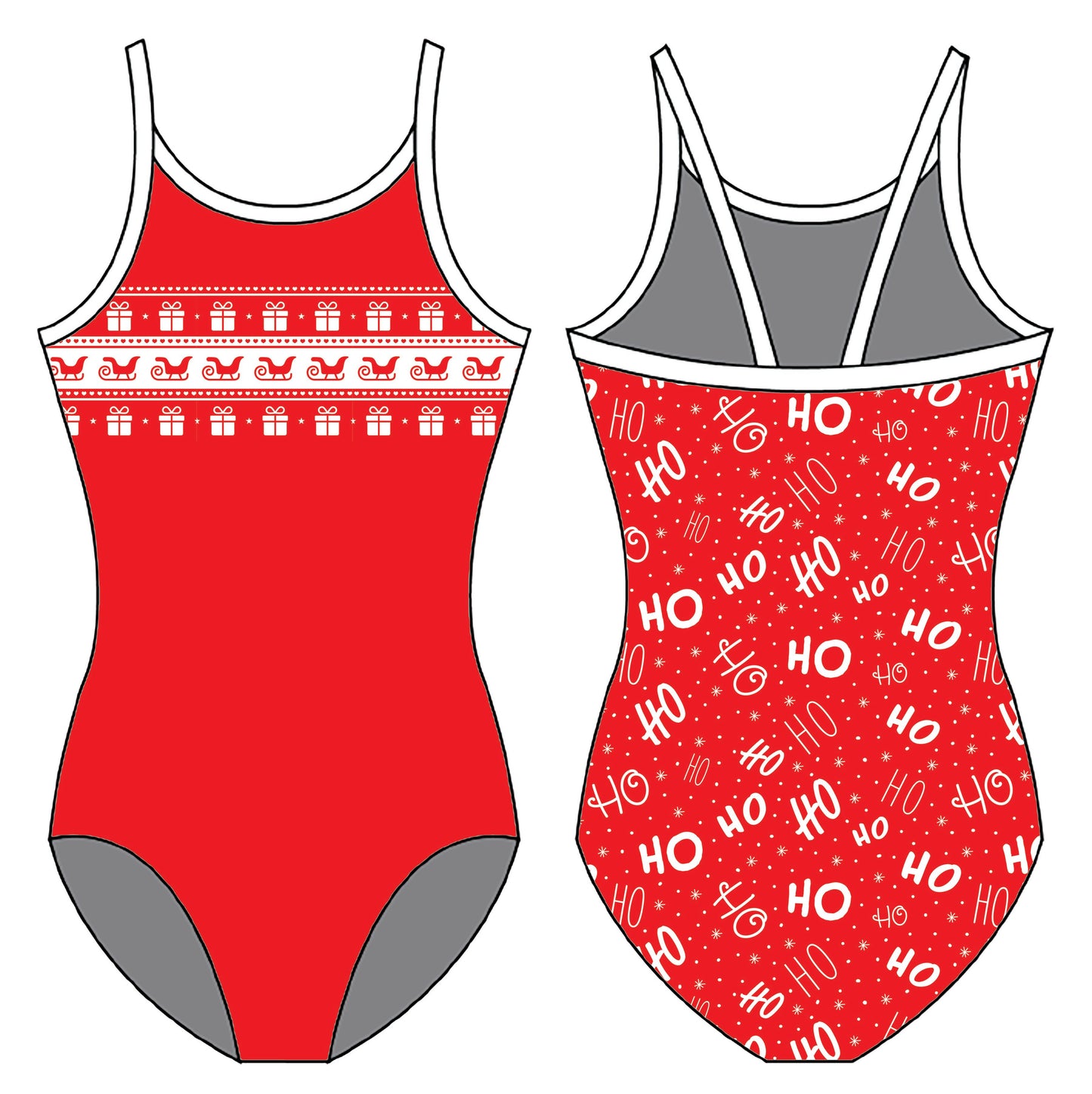 HOLIDAY CHEER GYMNASTICS LEOTARD