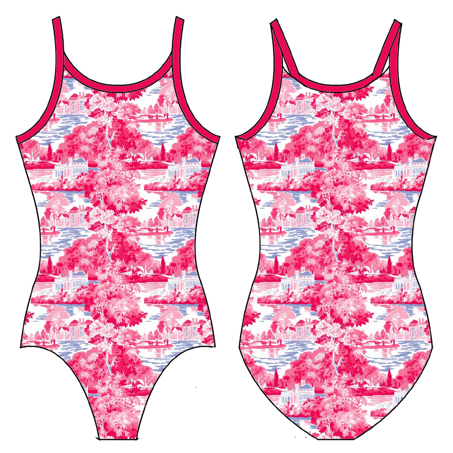 LAKEVIEW TOILE GYMNASTICS LEOTARD