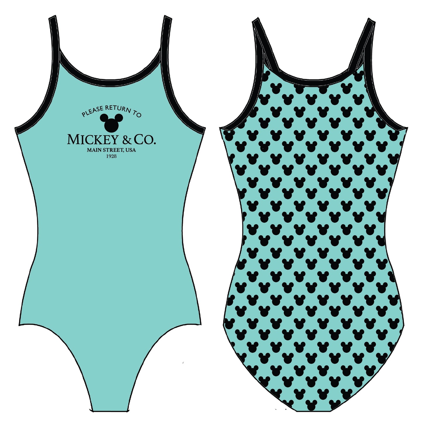 RETURN TO MICKEY GYMNASTICS LEOTARD