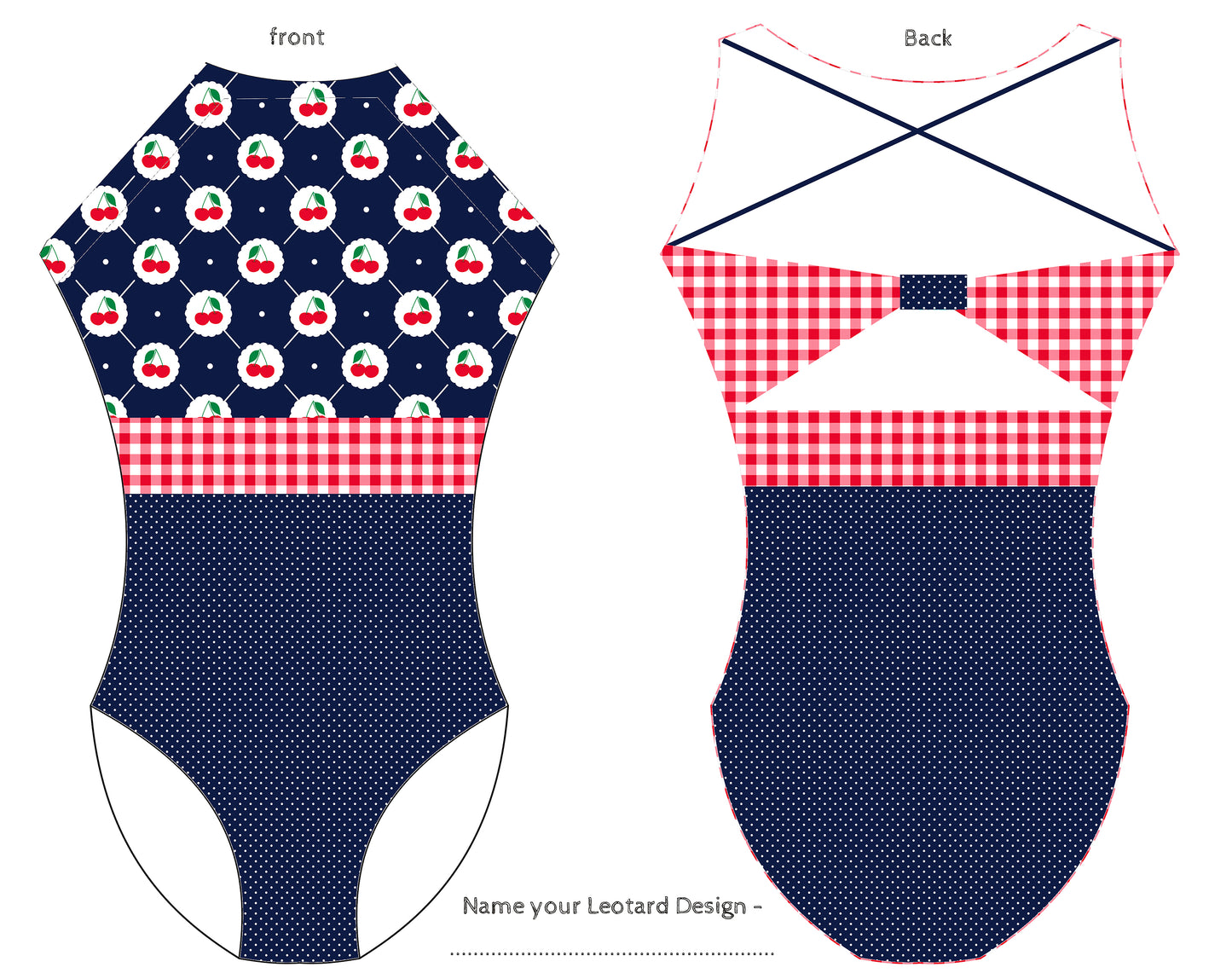 SWEET CHERRIES GYMNASTICS LEOTARD