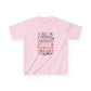 Embrace the Glorious Mess Kids Tee | Cute Floral Design Cotton T-Shirt