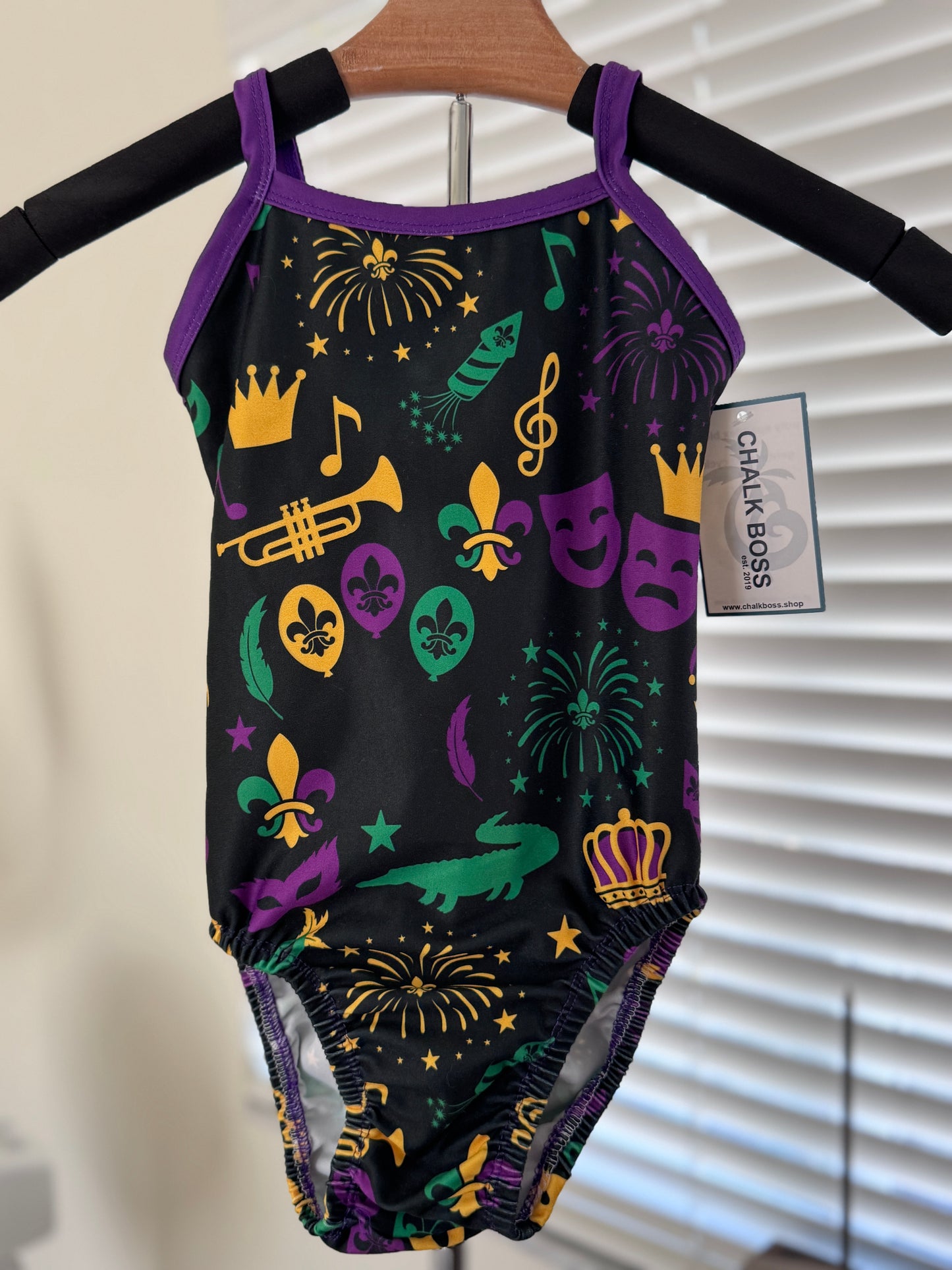 IT'S MARDI-GRAS GYMNASTICS LEOTARD