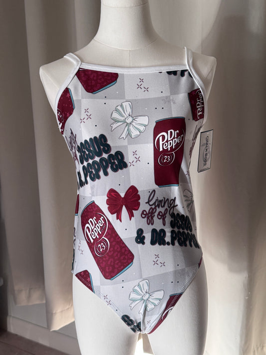 JESUS & DR. PEPPER GYMNASTICS LEOTARD