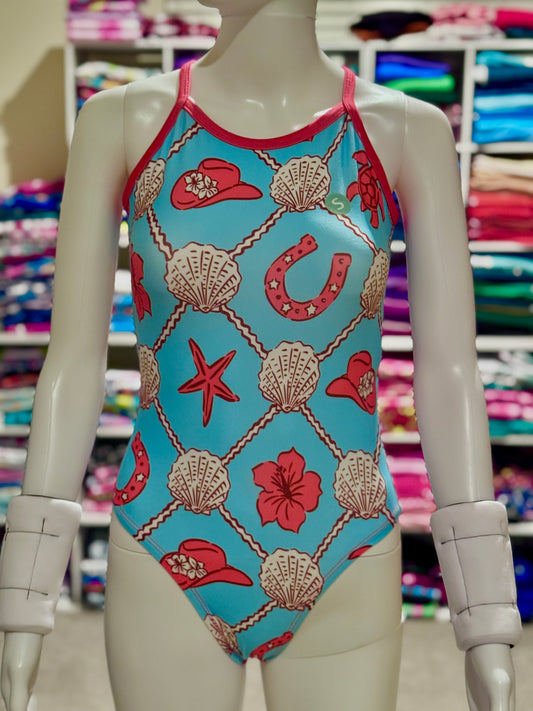 COASTAL COWGIRL GYMNASTICS LEOTARD