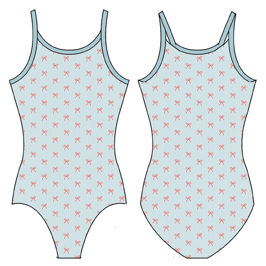 AMERICANA BOWS GYMNASTICS LEOTARD