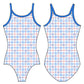 AMERICANA PLAID GYMNASTICS LEOTARD