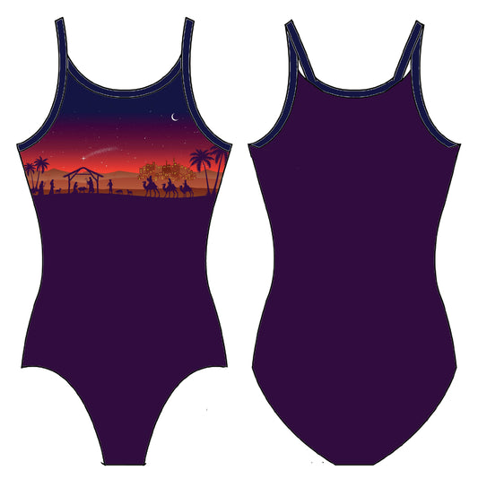 AWAY IN A MANGER GYMNASTICS LEOTARD