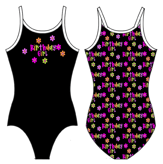 BIRTHDAY GIRL GYMNASTICS LEOTARD