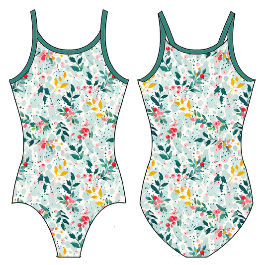 BRIGHT AND HOLLY GYMNASTICS LEOTARD