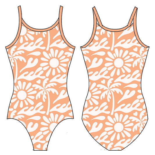 BEACH DAYZ GYMNASTICS LEOTARD