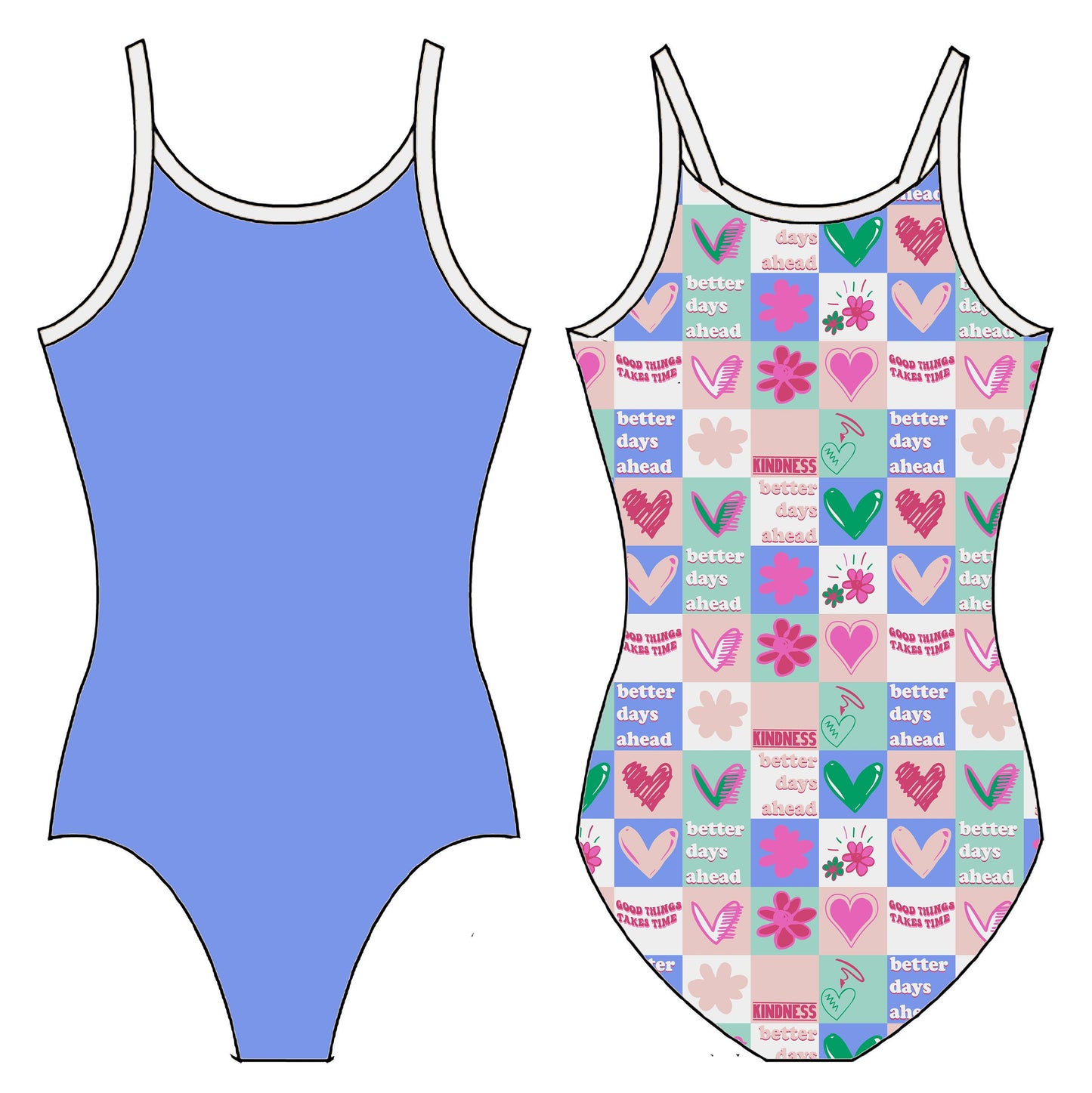 BETTER DAYS AHEAD GYMNASTICS LEOTARD