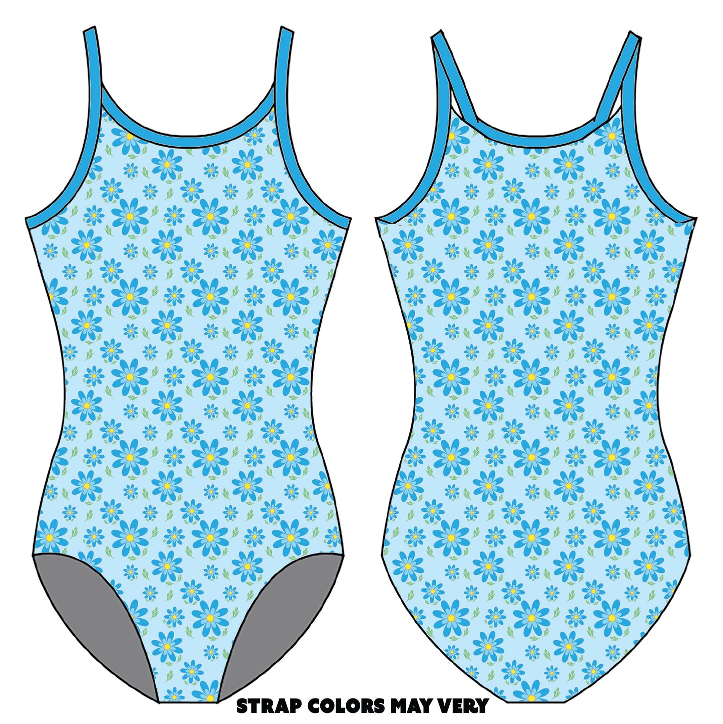 BLUE DAISIES GYMNASTICS LEOTARD