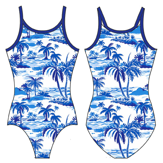 BLUE ISLAND GYMNASTICS LEOTARD