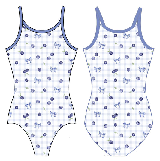 BLUEBERRIES GYMNASTICS LEOTARD