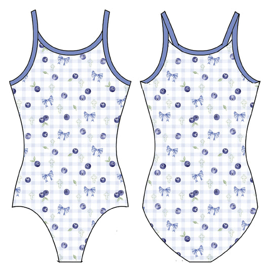 BLUEBERRY FAITH GYMNASTICS LEOTARD