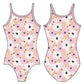BLUSHED FLORAL GYMNASTICS LEOTARD