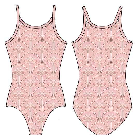 BLUSHED PALMS GYMNASTICS LEOTARD