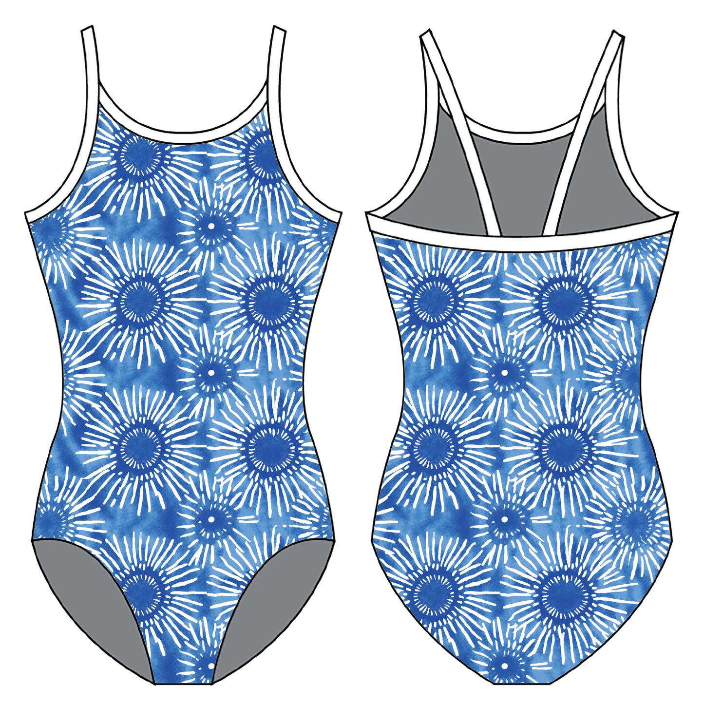 BURSTS GYMNASTICS LEOTARD