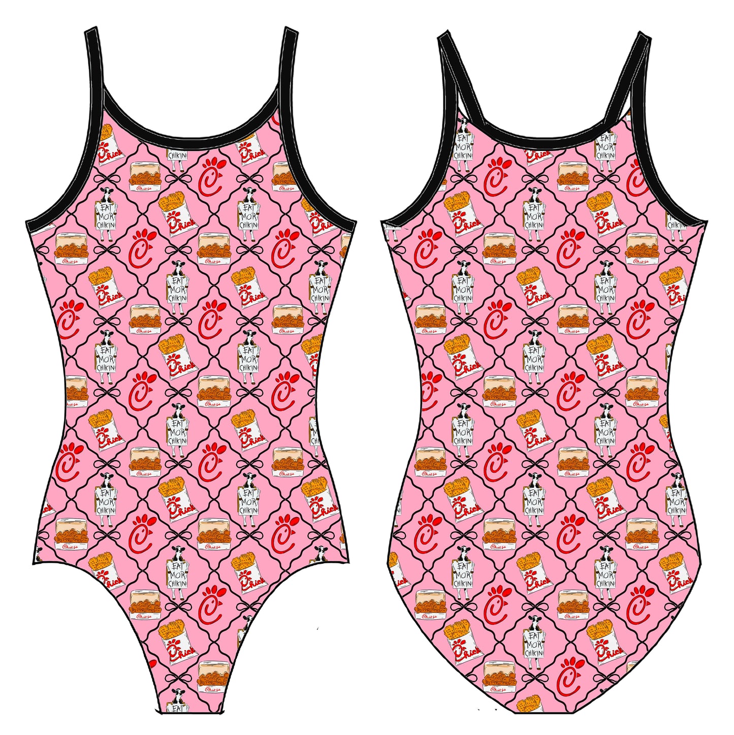 CHICKA COQUETTE GYMNASTICS LEOTARD