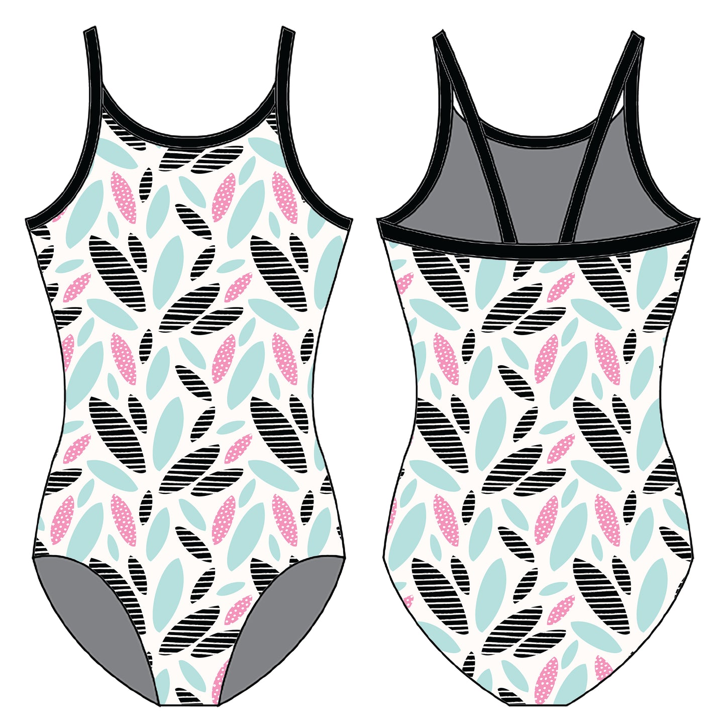 CONFETTI GYMNASTICS LEOTARD