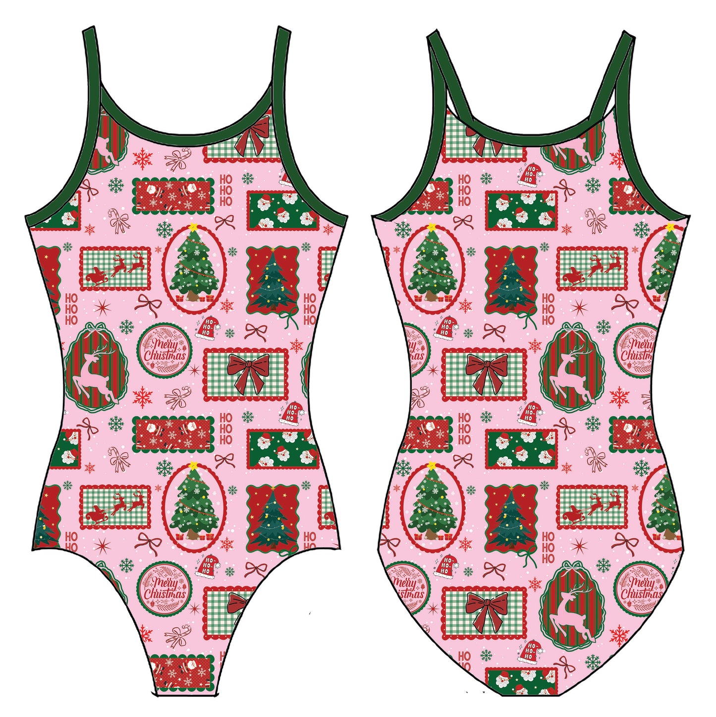 CHRISTMAS MAGIC GYMNASTICS LEOTARD
