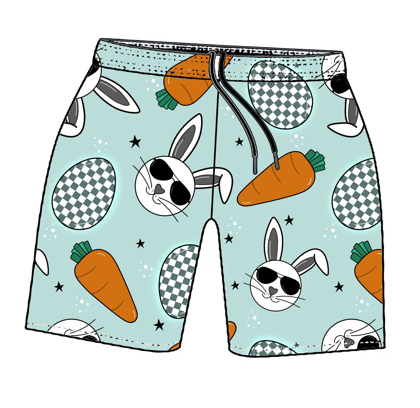 COOL BUNNIES MENS TRAINING SHORTS