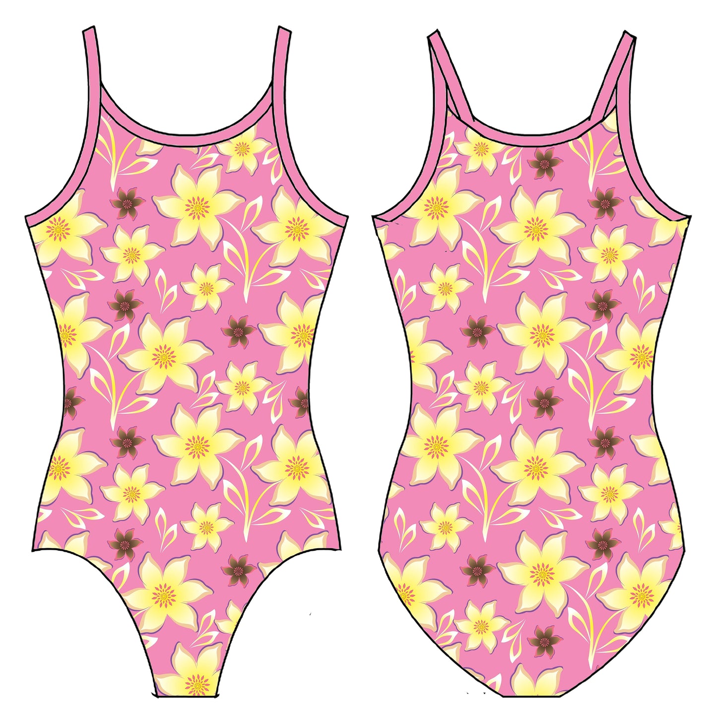 DAFFODILS GYMNASTICS LEOTARD