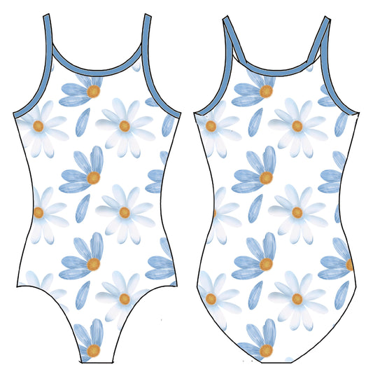 DENIM DAISIES GYMNASTICS LEOTARD