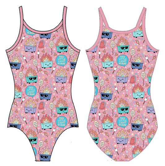 DUMPSTER FIRE GYMNASTICS LEOTARD