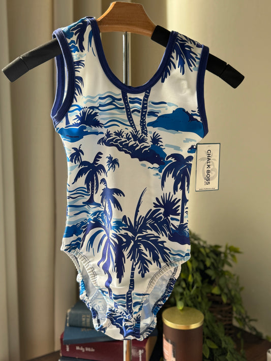 BLUE ISLAND GYMNASTICS LEOTARD