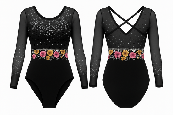 FLORAL REIGN GYMNASTICS COMPETITION LEOTARD