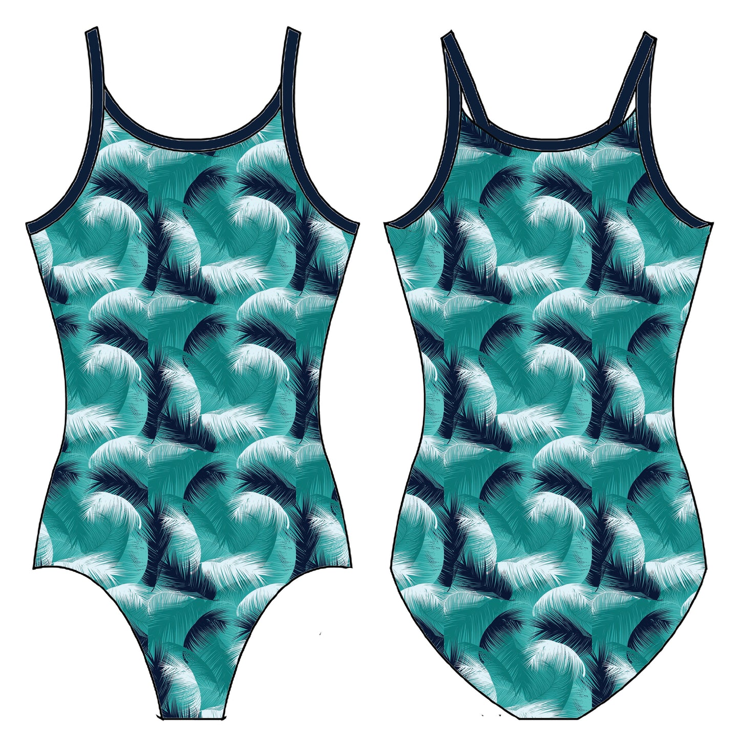 FEATHERS GYMNASTICS LEOTARD