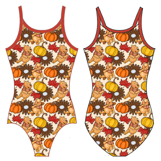 FALL POOHBEAR GYMNASTICS LEOTARD