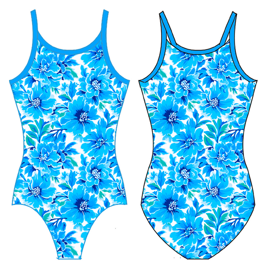FEELING BLUE GYMNASTICS LEOTARD
