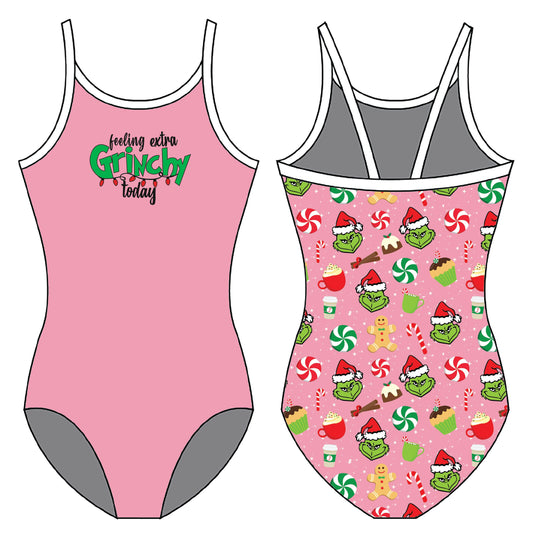 FEELING GRINCHY GYMNASTICS LEOTARD