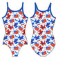 FLAGS AND PUPS GYMNASTICS LEOTARD