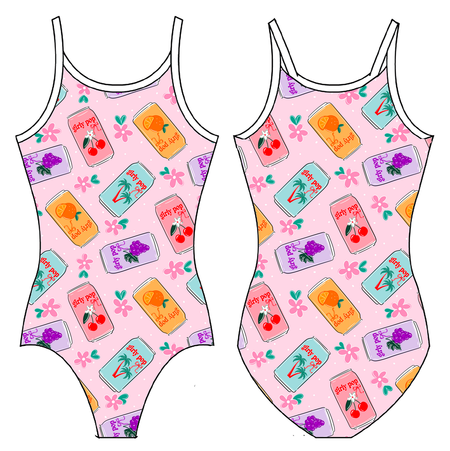 GIRLY POP GYMNASTICS LEOTARD
