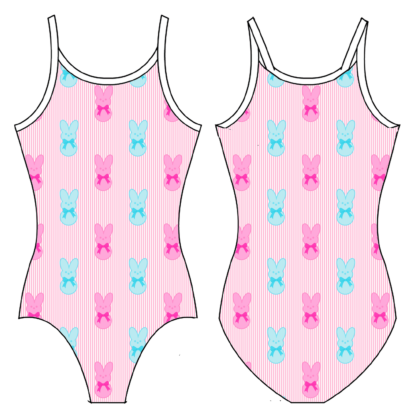 GIRL PEEPS GYMNASTICS LEOTARD