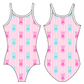 GIRL PEEPS GYMNASTICS LEOTARD
