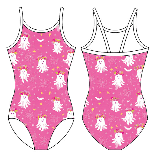 FLOWER GHOUL GYMNASTICS LEOTARD