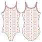 GINGERBREAD AND BOWS GYMNASTICS LEOTARD