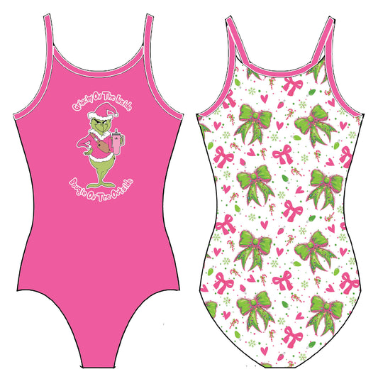 GRINCHY BUT BOUGIE GYMNASTICS LEOTARD