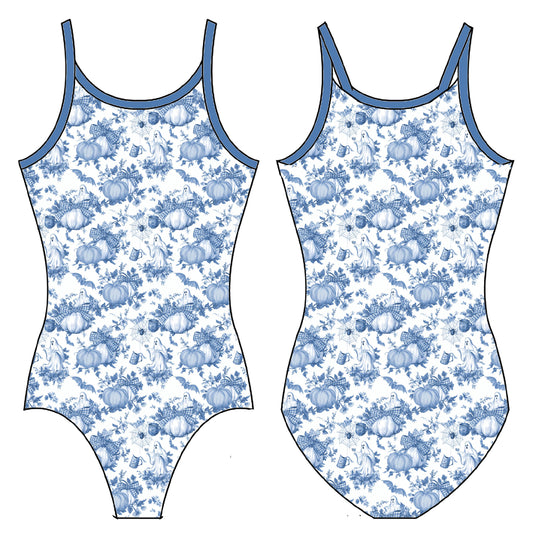 HALLOWEEN TOILE GYMNASTICS LEOTARD