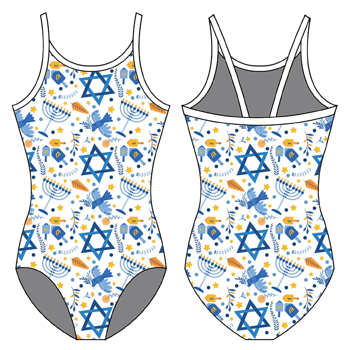 HANUKKAH GYMNASTICS LEOTARD