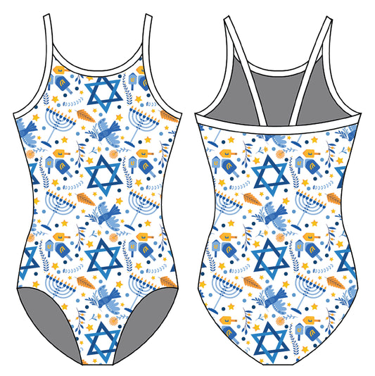 HANUKKAH GYMNASTICS LEOTARD