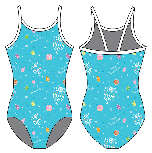 HANUKKAH 2 GYMNASTICS LEOTARD