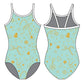 GLITTER AND GOLD GYMNASTICS LEOTARD