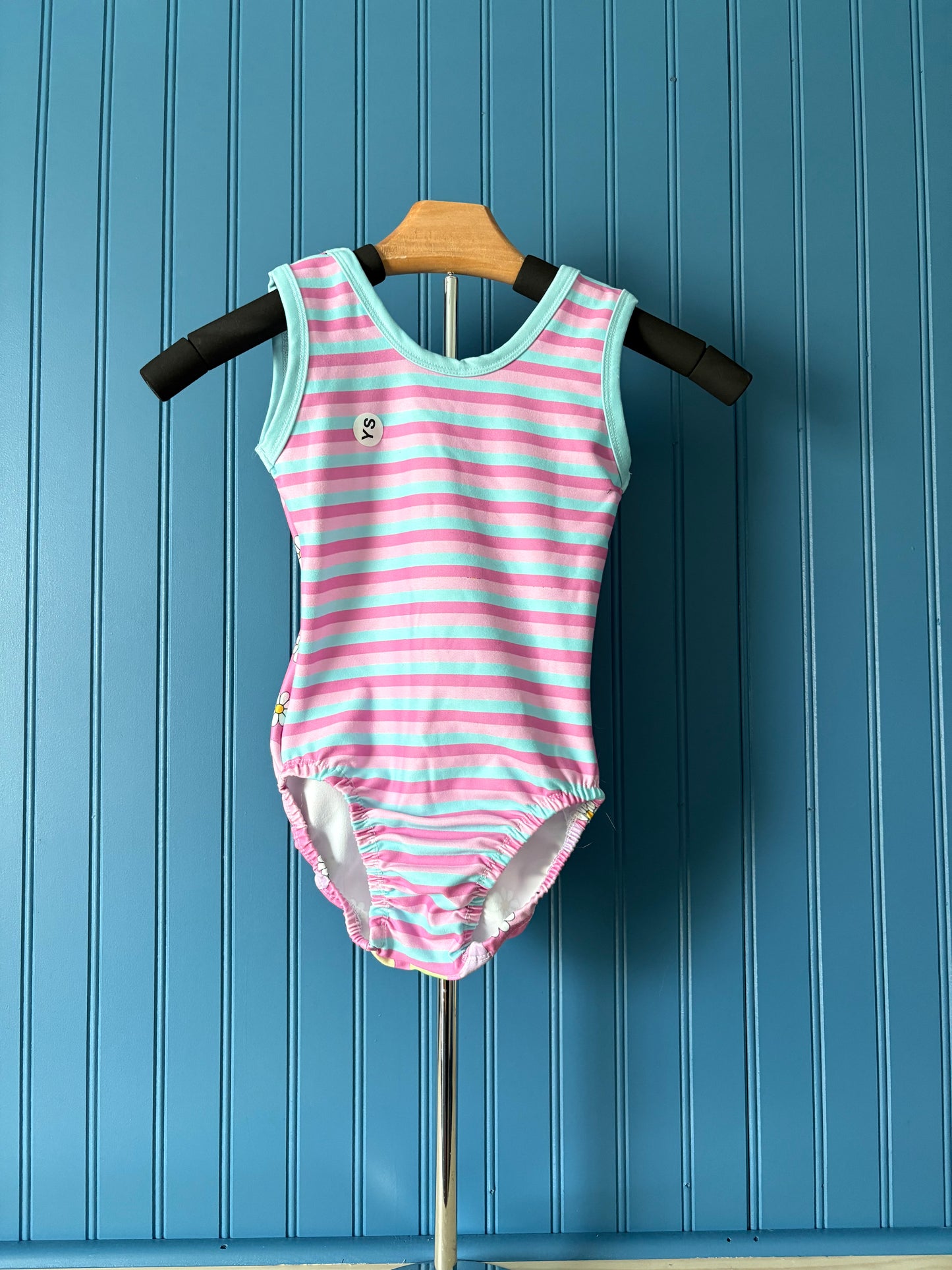 YS Tank Stripes and Peeps Gymnastics leotard